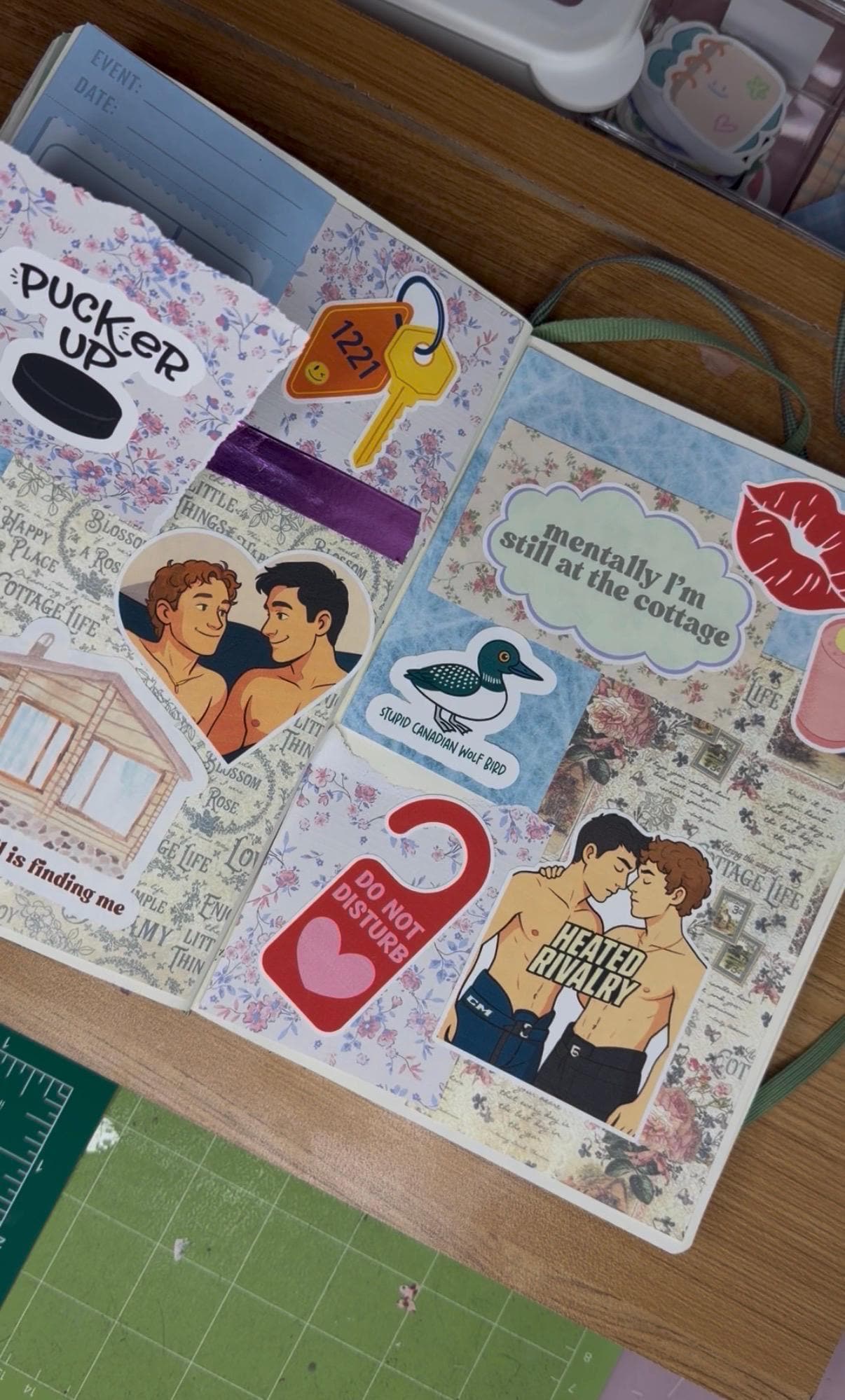 Heated Rivalry Sticker Bundle | Cottagecore Mystery Pack | Spicy Stickers | 15-Piece Journal Set