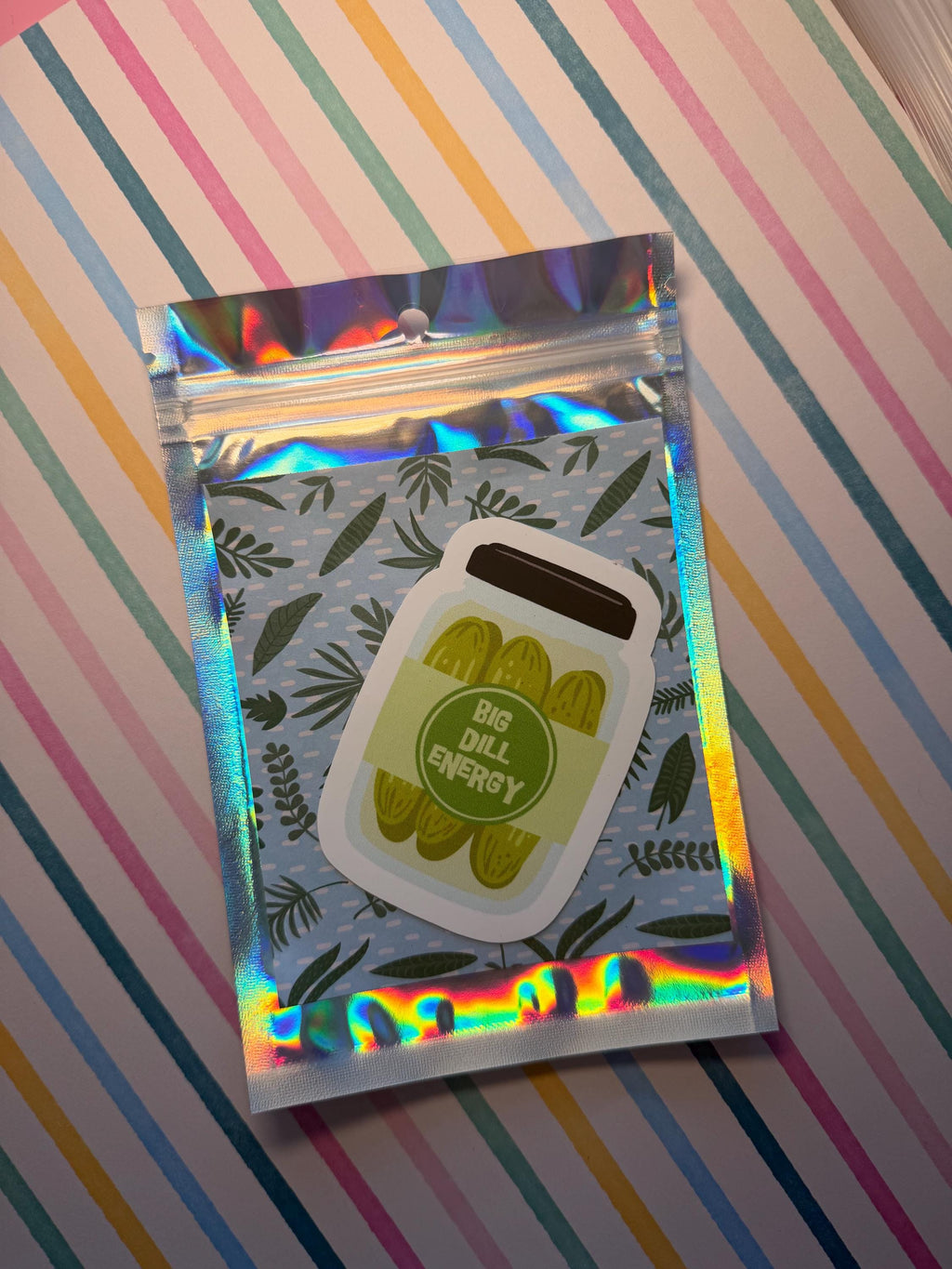 Big Dill Energy Pickle Sticker | Funny Food Pun