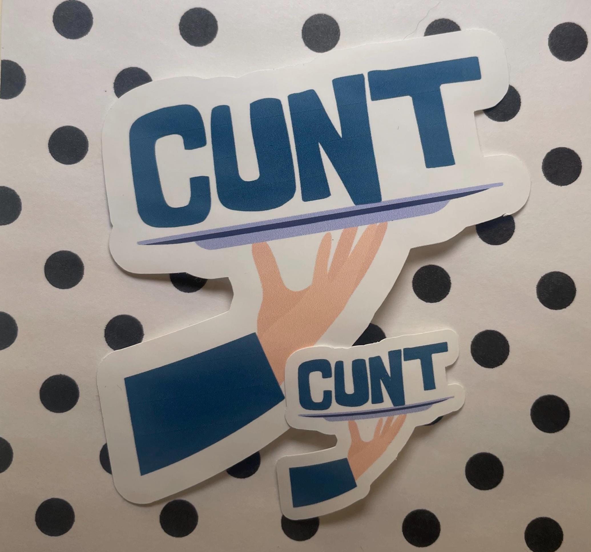 Serving C*nt Sticker | Baddie Quote Vinyl Sticker | Feminine Rage Aesthetic | Bold Internet Girl Sticker