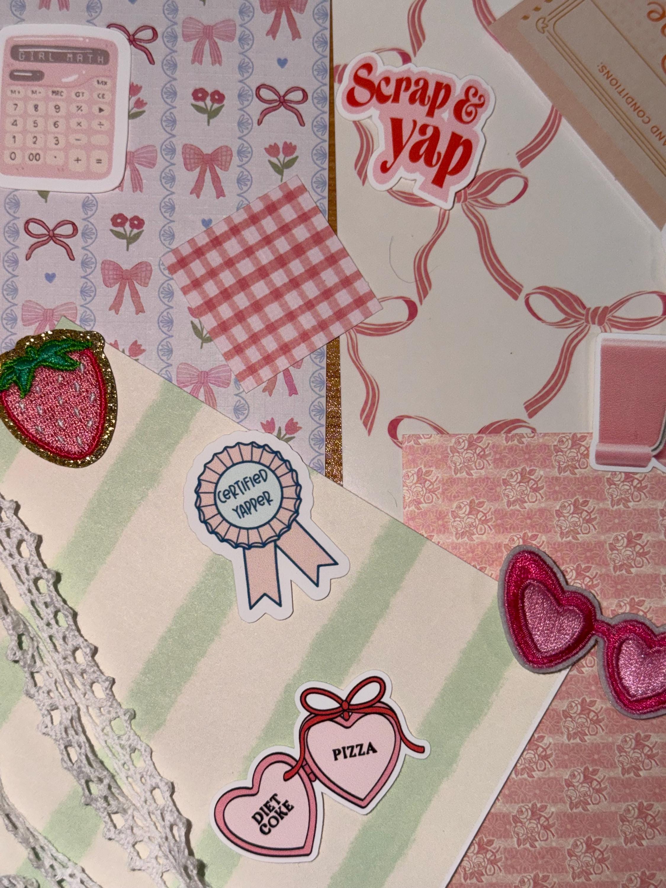 Coquette Scrapbook Kit | Pink Preppy Journal Bundle