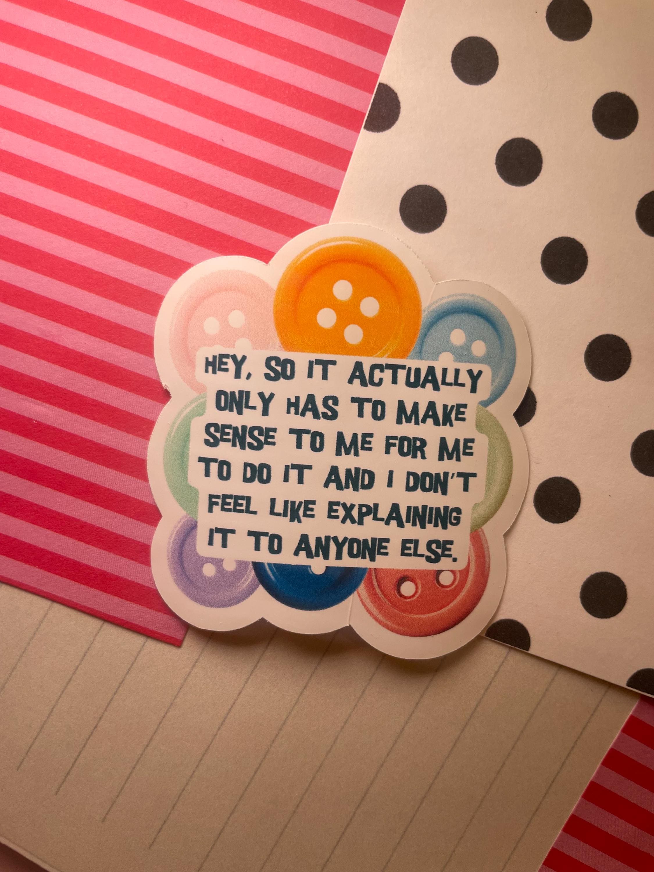 365 Buttons Sticker | Viral TikTok Meme Vinyl Sticker | Internet Culture Junk Journal Sticker | Trendy Aesthetic Sticker