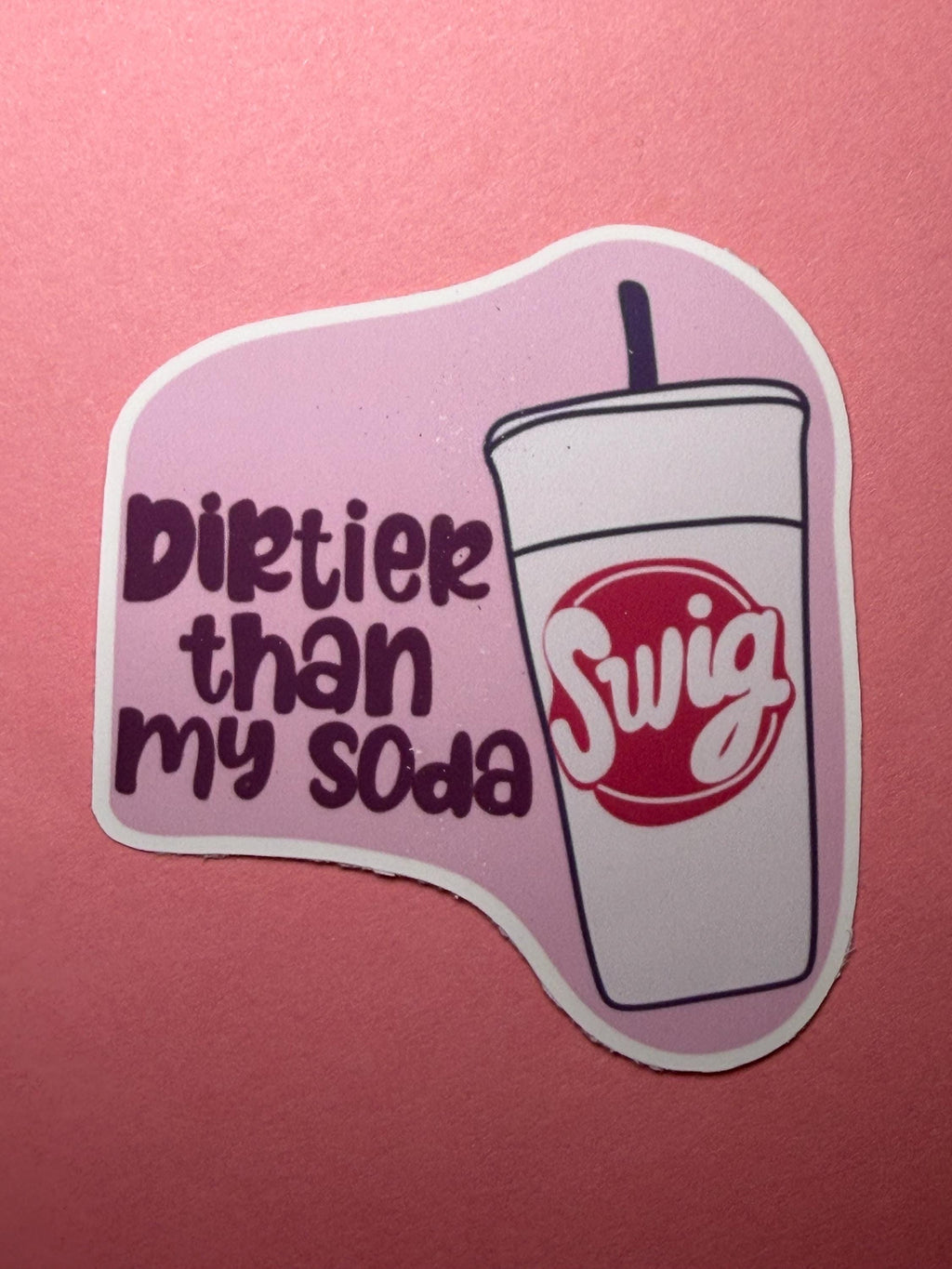 Funny Soda Girl Sticker – Waterproof Vinyl Decal for Laptops, Water Bottles