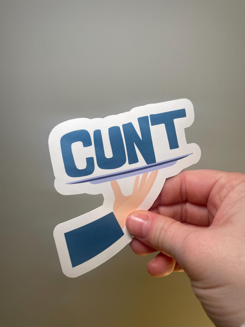 Serving C*nt Sticker | Baddie Quote Vinyl Sticker | Feminine Rage Aesthetic | Bold Internet Girl Sticker