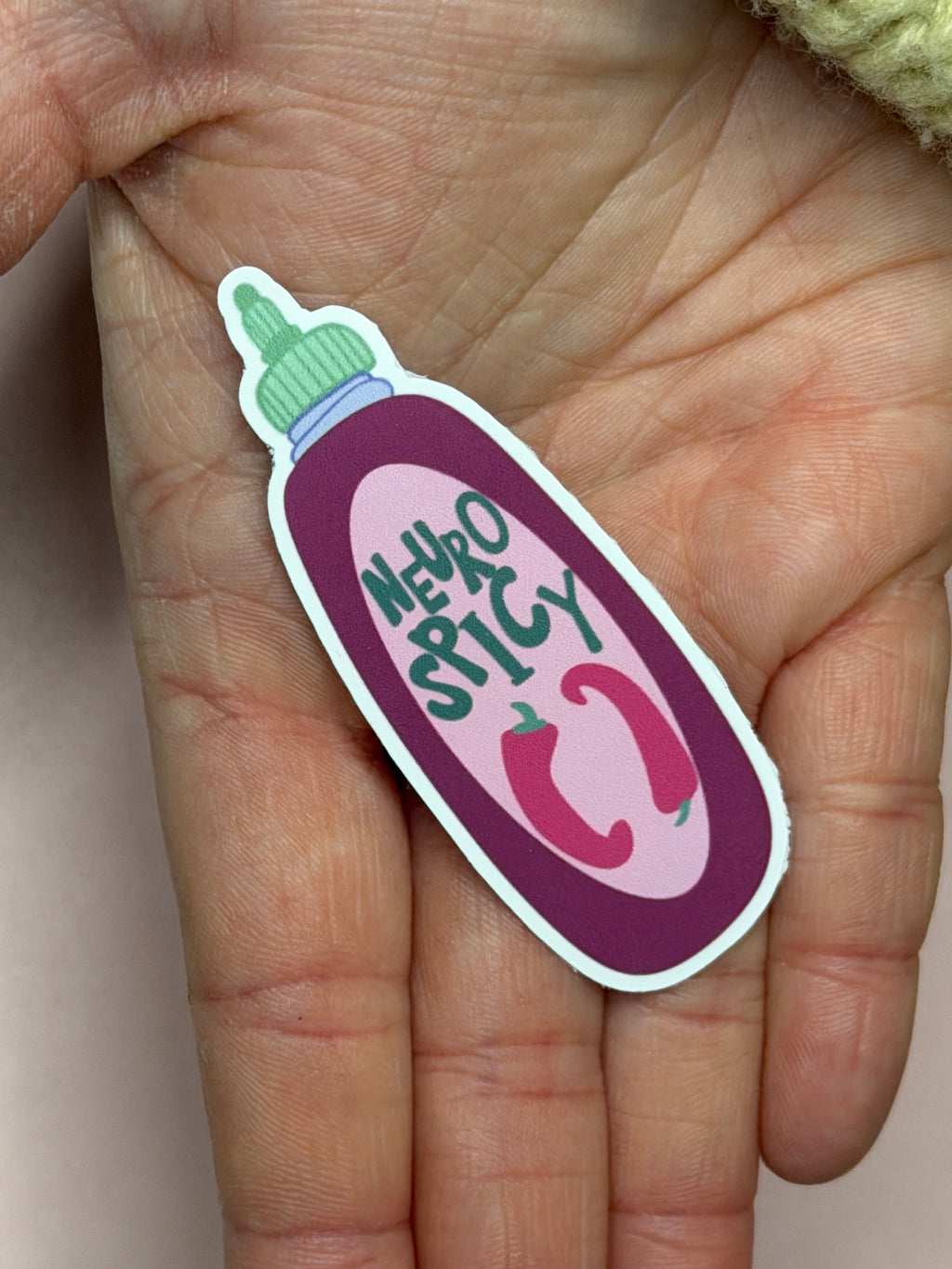 Neuro Spicy – Funny Hot Sauce Mental Health Sticker