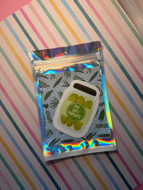 Big Dill Energy Pickle Sticker | Funny Food Pun