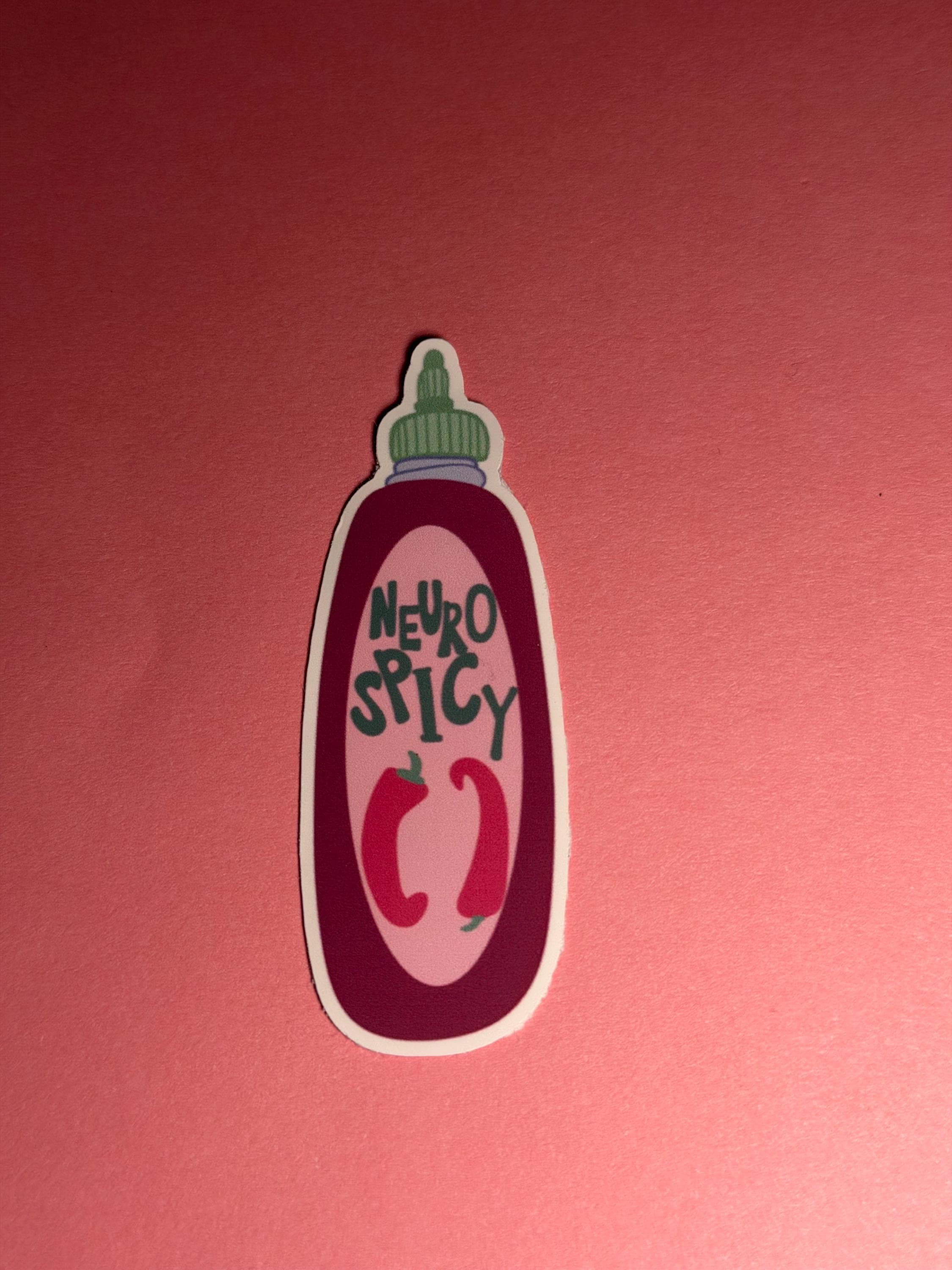 Neuro Spicy – Funny Hot Sauce Mental Health Sticker