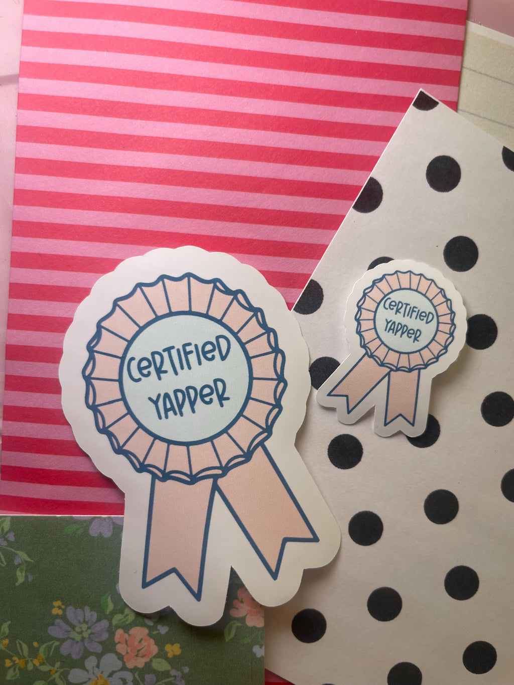 Certified Yapper Sticker | Funny Vinyl Sticker | Internet Humor Junk Journal Sticker | Chatty Girl