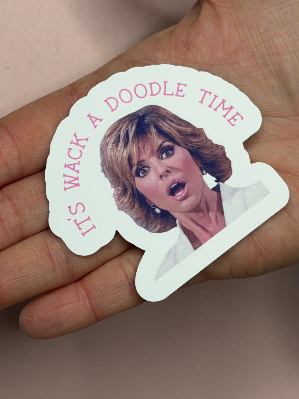 It’s Wack A Doodle Time – Funny Pop Culture Meme Sticker