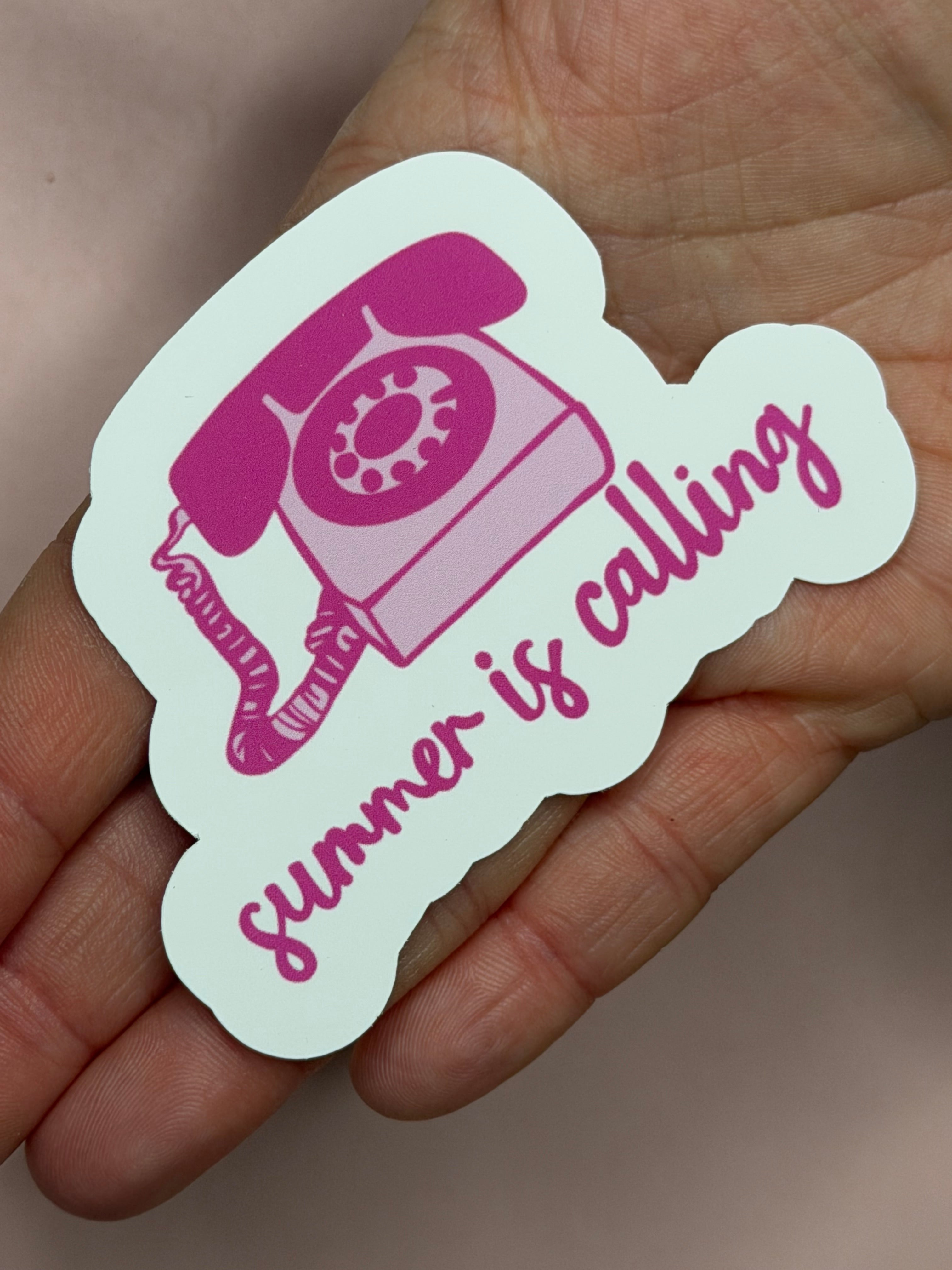 Retro Phone Summer Sticker – Waterproof Vinyl Decal