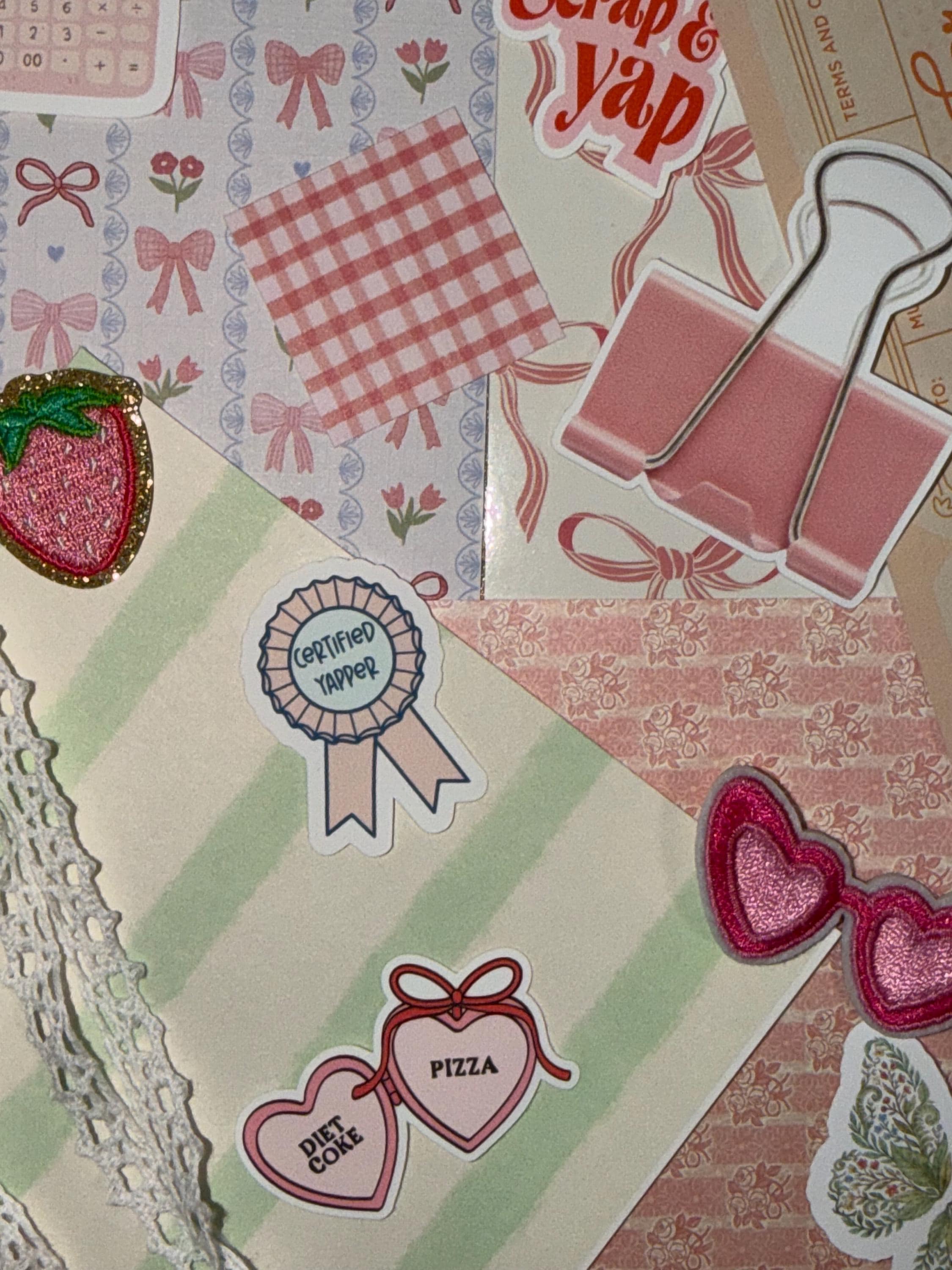 Coquette Scrapbook Kit | Pink Preppy Journal Bundle