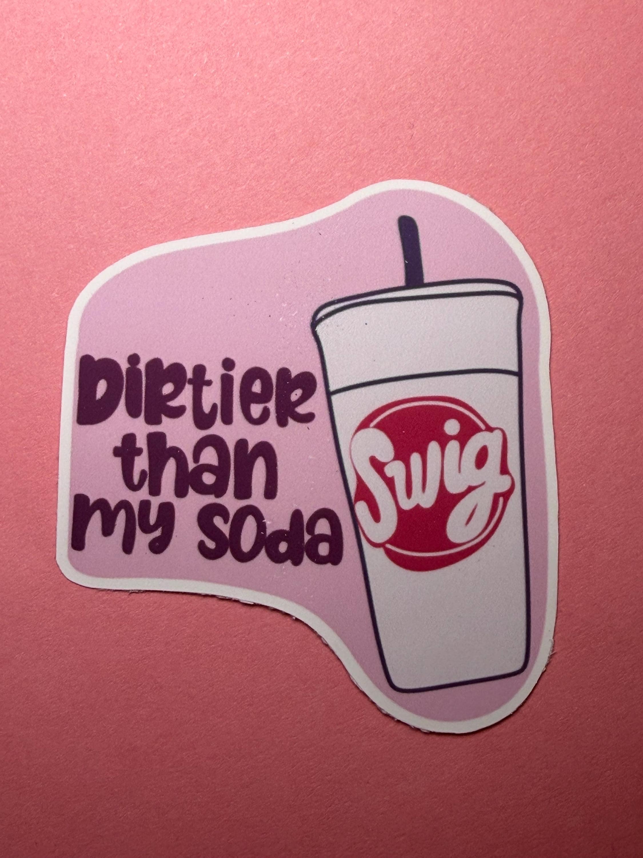 Funny Soda Girl Sticker – Waterproof Vinyl Decal for Laptops, Water Bottles