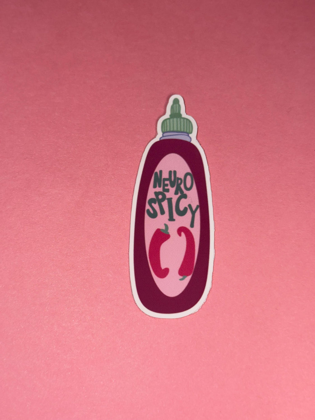 Neuro Spicy – Funny Hot Sauce Mental Health Sticker