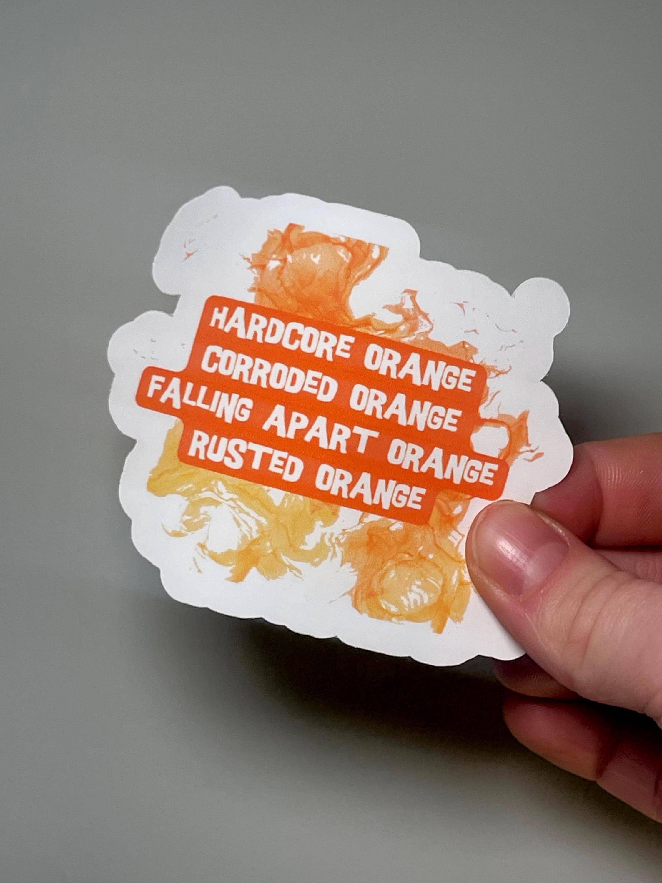 Timothee Orange Sticker | Marty Supreme Quote Sticker | Pop Culture Aesthetic Vinyl Sticker | Internet Meme Sticker