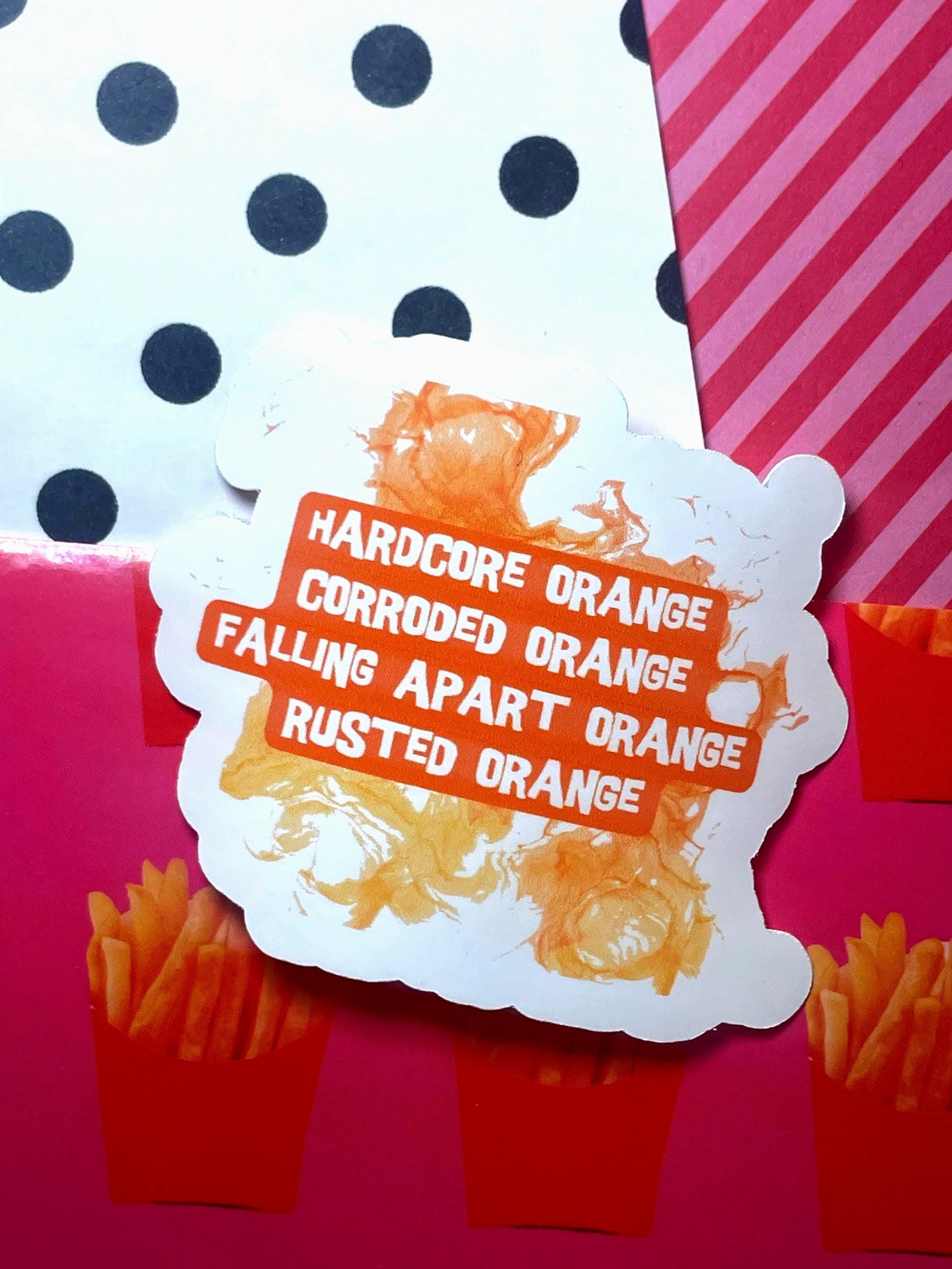 Timothee Orange Sticker | Marty Supreme Quote Sticker | Pop Culture Aesthetic Vinyl Sticker | Internet Meme Sticker