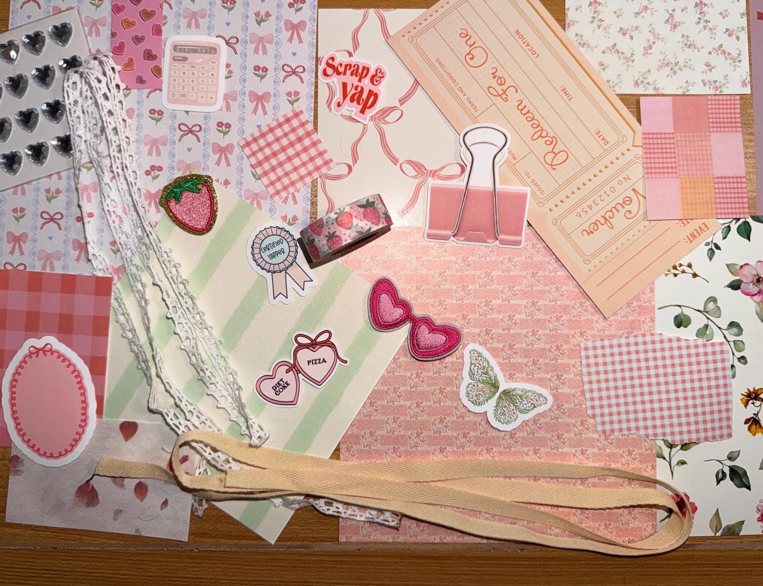 Coquette Scrapbook Kit | Pink Preppy Journal Bundle